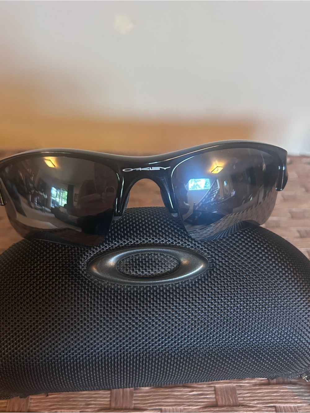 Oakley Black Sunglasses with Dark Lenses